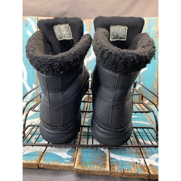 G.H. Bass Errol Oxford Black Leather Boots with Faux Fur Fall-Winter Size 9.5 main image 10